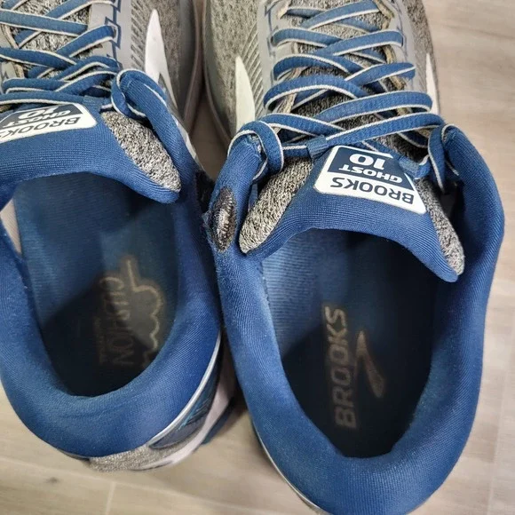 Brooks Men's Ghost 10 Running Shoes Sneakers Gray BlueSize 9.51102571D013